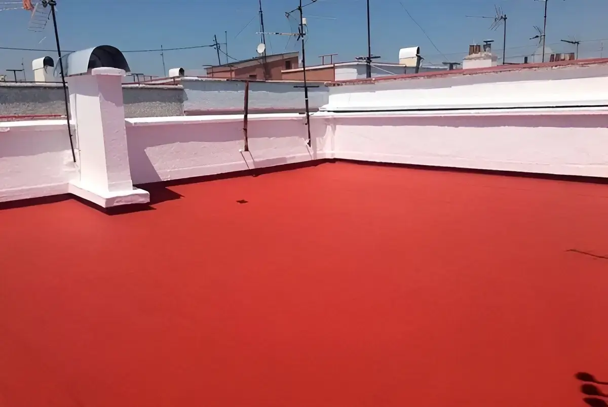 Reparación e impermeabilización de terraza hecha por Los Pintores Getafe